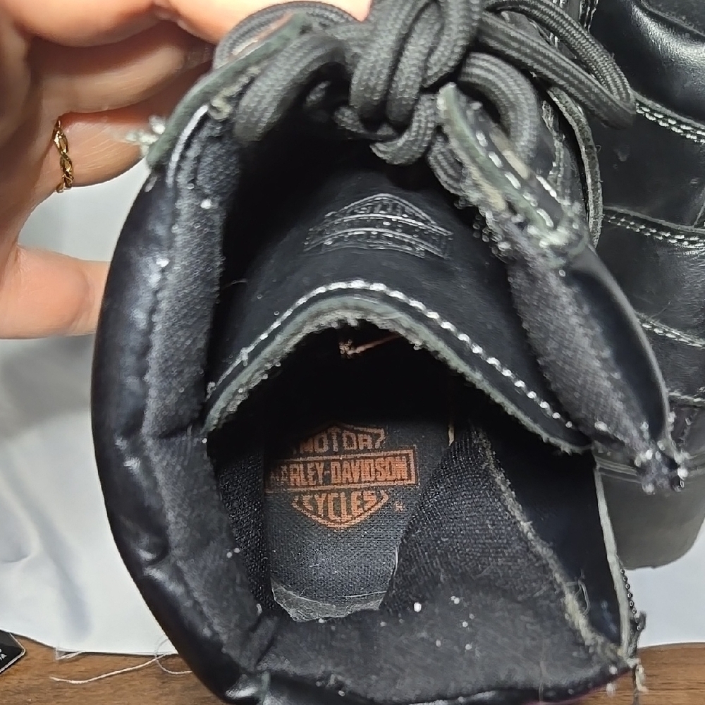 Harley-Davidson Men's Black Leather Boots - Picture 9 of 10